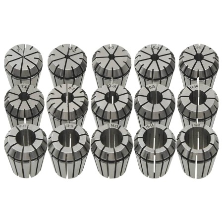 ER25 Collet Chuck 15 Pcs Turning Tools Set by vidaXL, Clamps and screws - Ref: Foro24-146723, Price: 65,62 €, Discount: %