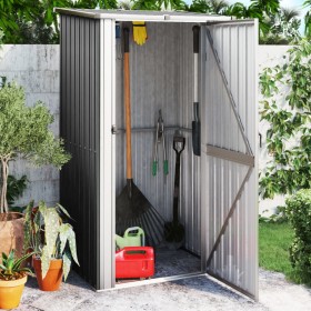 Cobertizo jardín acero galvanizado antracita 118,5x97x209,5 cm