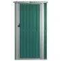 Garden shed green galvanized steel 118.5x97x209.5 cm by vidaXL, Sheds - Ref: Foro24-150899, Price: 158,59 €, Discount: %