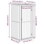 Garden shed green galvanized steel 118.5x97x209.5 cm by vidaXL, Sheds - Ref: Foro24-150899, Price: 158,59 €, Discount: %