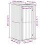 Garden shed anthracite galvanized steel 118.5x97x209.5 cm by vidaXL, Sheds - Ref: Foro24-150901, Price: 176,38 €, Discount: %