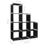 Fabric display ladder shelf 130x45x170 cm by vidaXL, Bookcases and shelves - Ref: Foro24-288321, Price: 32,10 €, Discount: %
