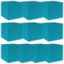 Storage boxes 10 pcs light blue fabric 32x32x32 cm by vidaXL, Storage baskets - Ref: Foro24-288375, Price: 49,05 €, Discount: %