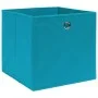 Storage boxes 10 pcs light blue fabric 32x32x32 cm by vidaXL, Storage baskets - Ref: Foro24-288375, Price: 49,05 €, Discount: %