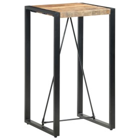 Mesa alta de cocina de madera maciza de mango 60x60x110 cm