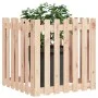 Planter with fence design solid pine wood 70x70x70 cm by vidaXL, Pots and planters - Ref: Foro24-832462, Price: 38,27 €, Disc...