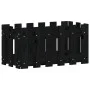Fence design planter solid black pine wood 60x30x30 cm by vidaXL, Pots and planters - Ref: Foro24-832469, Price: 24,91 €, Dis...