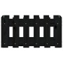 Fence design planter solid black pine wood 60x30x30 cm by vidaXL, Pots and planters - Ref: Foro24-832469, Price: 25,16 €, Dis...