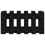 Fence design planter solid black pine wood 60x30x30 cm by vidaXL, Pots and planters - Ref: Foro24-832469, Price: 24,91 €, Dis...