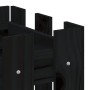 Fence design planter solid black pine wood 60x30x30 cm by vidaXL, Pots and planters - Ref: Foro24-832469, Price: 25,16 €, Dis...