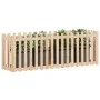 Raised garden bed with solid pine wood fence 200x50x70cm by vidaXL, Pots and planters - Ref: Foro24-832512, Price: 61,52 €, D...