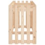 Raised garden bed with solid pine wood fence 200x50x70cm by vidaXL, Pots and planters - Ref: Foro24-832512, Price: 61,52 €, D...