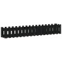Raised garden bed with black pine wood fence 200x30x30cm by vidaXL, Pots and planters - Ref: Foro24-832504, Price: 47,84 €, D...