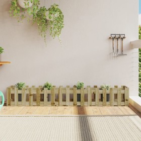 Raised garden bed fence impregnated pine wood 200x30x30cm by vidaXL, Pots and planters - Ref: Foro24-832506, Price: 45,36 €, ...