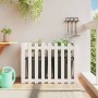 Raised garden bed with white pine wood fence 100x50x70cm by vidaXL, Pots and planters - Ref: Foro24-832483, Price: 49,63 €, D...