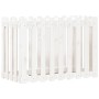 Raised garden bed with white pine wood fence 100x50x70cm by vidaXL, Pots and planters - Ref: Foro24-832483, Price: 49,63 €, D...