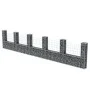 U-shaped basket galvanized gabion wall 570x20x100 cm by vidaXL, fence panels - Ref: Foro24-142547, Price: 145,85 €, Discount: %