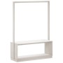 Coat rack with shoe rack solid white pine wood 113x40x157.5 cm by vidaXL, Dresser Organizers and Bar Hangers - Ref: Foro24-83...