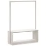 Coat rack with shoe rack solid white pine wood 113x40x157.5 cm by vidaXL, Dresser Organizers and Bar Hangers - Ref: Foro24-83...