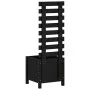 Planter with solid black pine wood shelf 39x39.5x114cm by vidaXL, Pots and planters - Ref: Foro24-832519, Price: 58,73 €, Dis...