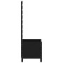 Planter with solid black pine wood shelf 39x39.5x114cm by vidaXL, Pots and planters - Ref: Foro24-832519, Price: 59,48 €, Dis...