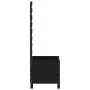 Planter with solid black pine wood shelf 39x39.5x114cm by vidaXL, Pots and planters - Ref: Foro24-832519, Price: 58,73 €, Dis...