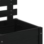 Planter with solid black pine wood shelf 39x39.5x114cm by vidaXL, Pots and planters - Ref: Foro24-832519, Price: 59,48 €, Dis...