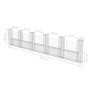 U-förmiger Korb aus verzinkter Gabionenwand 570x20x100 cm von vidaXL, Zaunpaneele - Ref: Foro24-142547, Preis: 145,85 €, Raba...