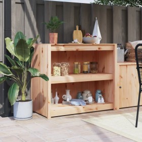 Outdoor-Küchenmöbel aus massivem Kiefernholz 106x55x92 cm von vidaXL, Küchenschränke - Ref: Foro24-832345, Preis: 154,23 €, R...