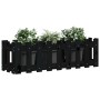 Raised garden bed with black pine wood fence 100x30x30cm by vidaXL, Pots and planters - Ref: Foro24-832474, Price: 30,96 €, D...