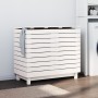 Wäschekorb aus massivem weißem Kiefernholz, 88,5 x 44 x 76 cm von vidaXL, Wäschekörbe - Ref: Foro24-832324, Preis: 126,66 €, ...