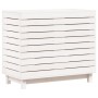 Wäschekorb aus massivem weißem Kiefernholz, 88,5 x 44 x 76 cm von vidaXL, Wäschekörbe - Ref: Foro24-832324, Preis: 126,66 €, ...