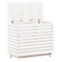 Wäschekorb aus massivem weißem Kiefernholz, 88,5 x 44 x 76 cm von vidaXL, Wäschekörbe - Ref: Foro24-832324, Preis: 126,66 €, ...