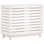 Wäschekorb aus massivem weißem Kiefernholz, 88,5 x 44 x 76 cm von vidaXL, Wäschekörbe - Ref: Foro24-832324, Preis: 126,66 €, ...