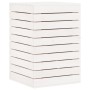Cesto para la ropa sucia madera maciza pino blanco 44x44x66 cm de vidaXL, Cestas para ropa - Ref: Foro24-832318, Precio: 75,5...