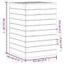 Cesto para la ropa sucia madera maciza pino blanco 44x44x66 cm de vidaXL, Cestas para ropa - Ref: Foro24-832318, Precio: 74,8...