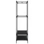 Coat rack with black engineered wood shelves by vidaXL, Dresser Organizers and Bar Hangers - Ref: Foro24-834200, Price: 65,49...