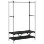 Coat rack with black engineered wood shelves by vidaXL, Dresser Organizers and Bar Hangers - Ref: Foro24-834200, Price: 65,49...
