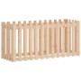 Raised garden bed with solid pine wood fence 150x50x70cm by vidaXL, Pots and planters - Ref: Foro24-832497, Price: 53,74 €, D...