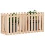 Raised garden bed with solid pine wood fence 150x50x70cm by vidaXL, Pots and planters - Ref: Foro24-832497, Price: 53,74 €, D...