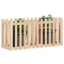 Raised garden bed with solid pine wood fence 150x50x70cm by vidaXL, Pots and planters - Ref: Foro24-832497, Price: 53,24 €, D...