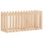 Raised garden bed with solid pine wood fence 150x50x70cm by vidaXL, Pots and planters - Ref: Foro24-832497, Price: 53,74 €, D...