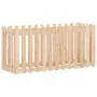 Raised garden bed with solid pine wood fence 150x50x70cm by vidaXL, Pots and planters - Ref: Foro24-832497, Price: 53,24 €, D...