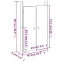 Außenküchentüren 2 Einheiten aus massivem Douglas-Holz 50x9x82 cm von vidaXL, Schranktüren - Ref: Foro24-832364, Preis: 40,45...