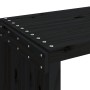 Extendable garden bench black pine wood 212.5x40.5x45 cm by vidaXL, garden benches - Ref: Foro24-832527, Price: 122,56 €, Dis...