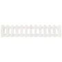 Raised garden bed with white pine wood fence 150x30x30cm by vidaXL, Pots and planters - Ref: Foro24-832488, Price: 47,32 €, D...