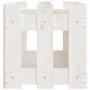 Arriate elevado jardín con valla madera pino blanco 150x30x30cm de vidaXL, Maceteros y jardineras - Ref: Foro24-832488, Preci...