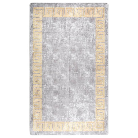 Rutschfester, waschbarer Teppich in Grau und Gold, 150 x 230 cm von vidaXL, Teppiche - Ref: Foro24-373985, Preis: 52,59 €, Ra...