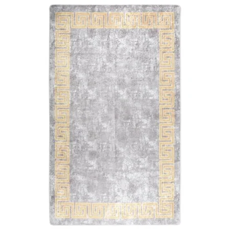 Rutschfester, waschbarer Teppich in Grau und Gold, 150 x 230 cm von vidaXL, Teppiche - Ref: Foro24-373985, Preis: 51,70 €, Ra...