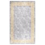 Rutschfester, waschbarer Teppich in Grau und Gold, 150 x 230 cm von vidaXL, Teppiche - Ref: Foro24-373985, Preis: 52,59 €, Ra...